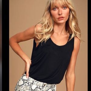 Lulus Black Bodysuit